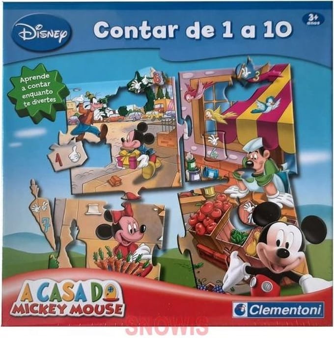 Puzzel Mickey's clubhuis 1 tot 10 - Disney Clementoni