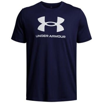 Under Armour Sportstyle Logo Heren T-shirt - Marineblauw - Maat S - Perfect voor training en casual draagcomfort