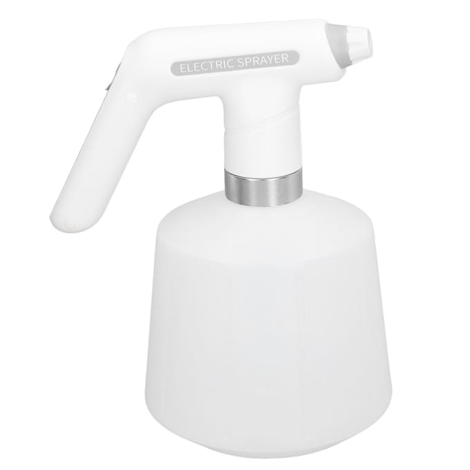 Elektrische Spuitfles 2000mah USB Opladen ABS en HDPE Roterende Sproeier Automatische Gieter white