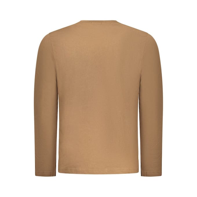 Coveri Moving Marrone Katoenen Mannen T-Shirt