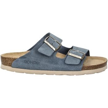 Rohde 5590 55 Slippers Blauw Suede Dames - Blauw - 36