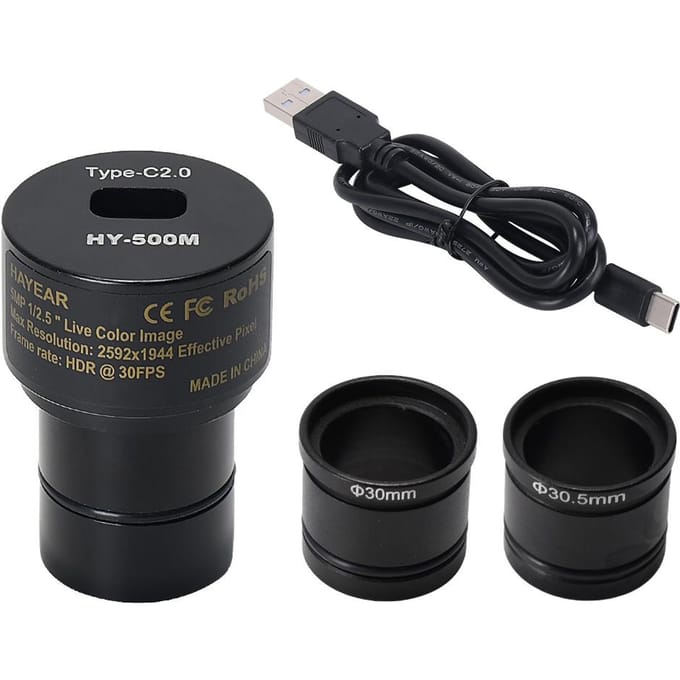 5MP CMOS USB2.0 Microscoop Camera Digitaal Elektronisch Oculair Gratis Driver Microscoop Hoge Snelheid zwart