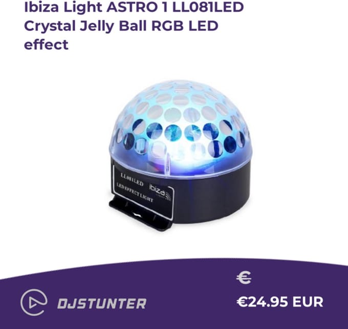 Led discolamp muziekgestuurde kleuren bal (LL081LED)