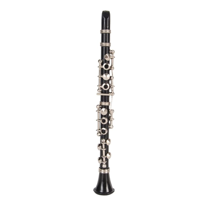 13cm Mini Klarinet Model Gesimuleerde Miniatuur Klarinet Muziekinstrument Poppenhuis Decoratie gray