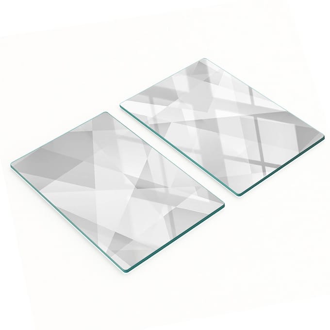 Decoratieve snijplanken van gehard glas, abstract ontwerp, 2x40x52 cm