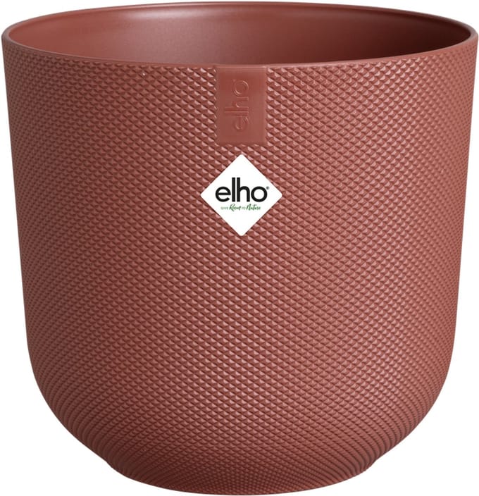 Elho Bloempot Jazz Mini - Kunststof - Toscaans Rood - Diam.9xh8,5cm