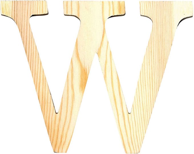 Artemio houten letter W 19 cm