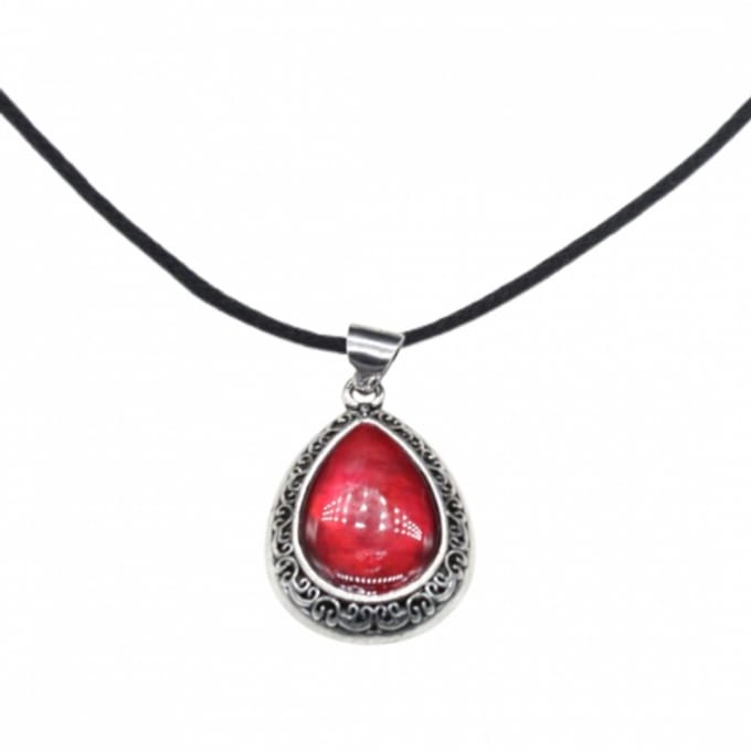 Ketting-Rood-45 cm- Charme Bijoux