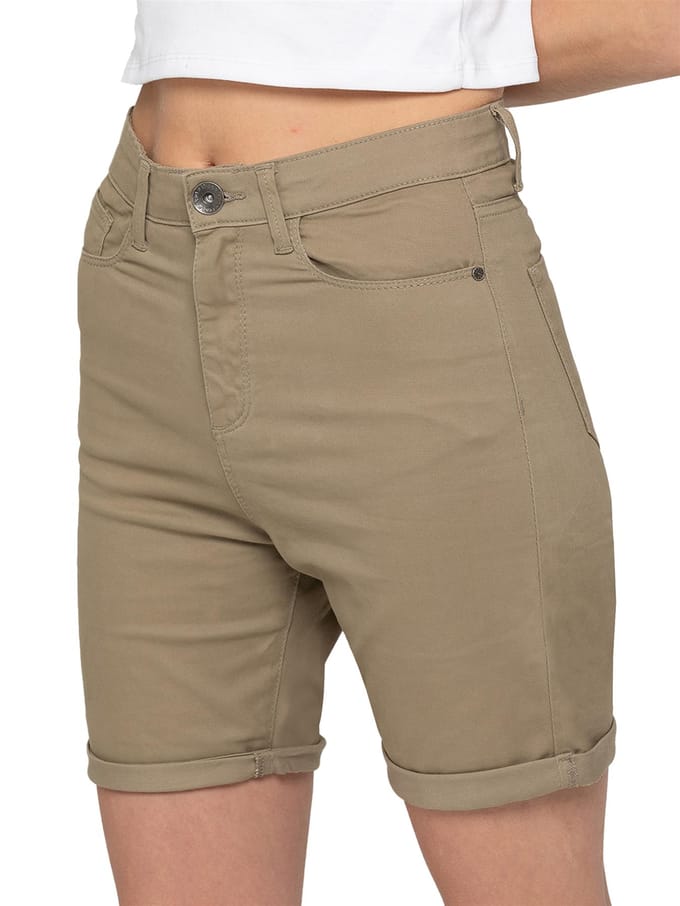Enzo | Dames Chino Korte Broek Skinny Fit