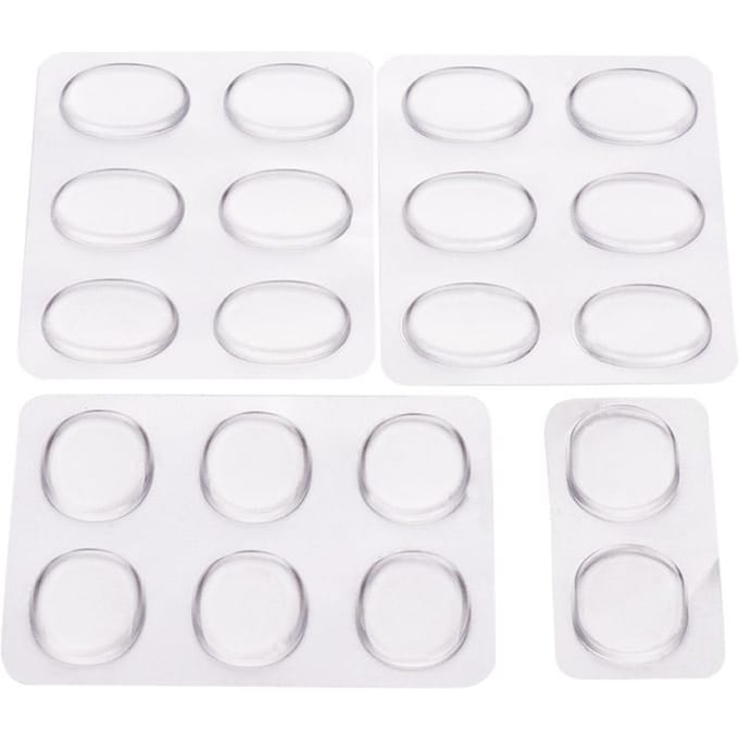 20 stuks Drum Demppads Set Dempers Demper voor Percussie Instrument Accessoires Transparant 20pcs transparant