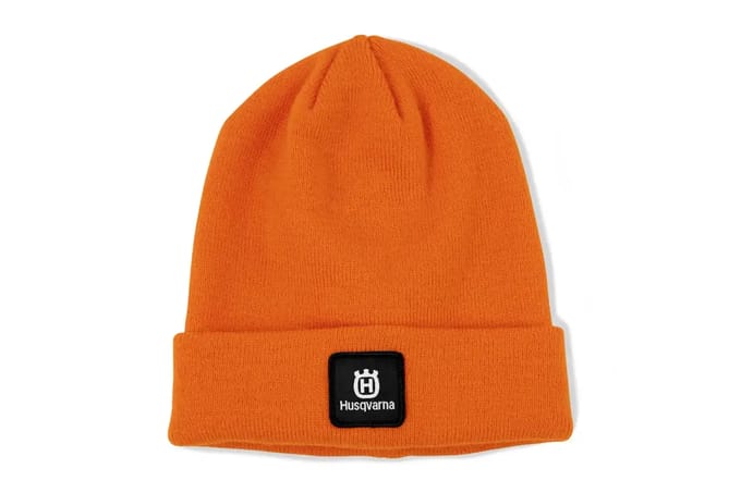 Husqvarna merino muts oranje met logo