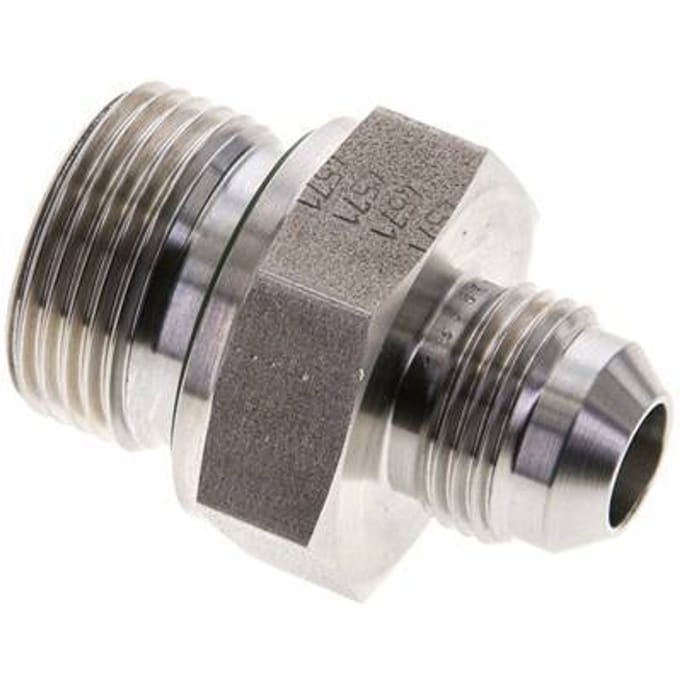 JIC  Dubbele Nippel G3/4'' X UNF 3/4''-16 RVS FKM 275bar