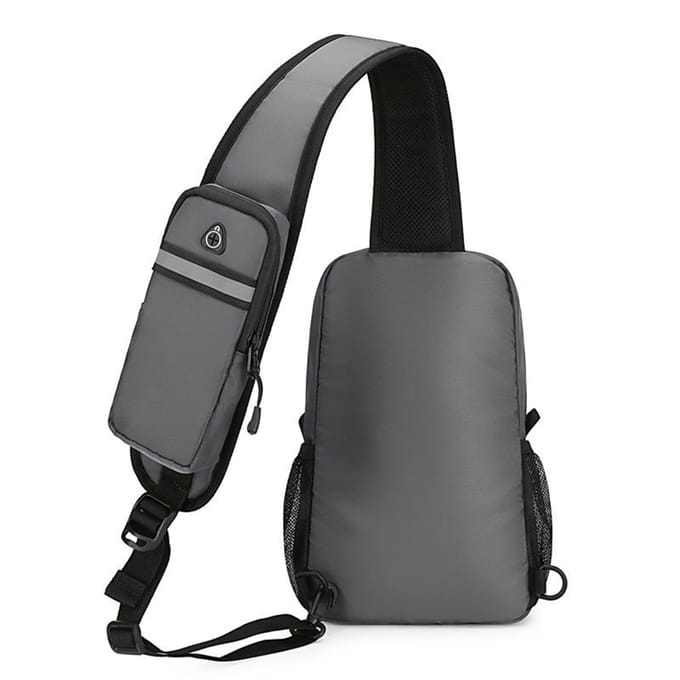 Crossbody Rugzak met Meerdere Vakken Waterdichte Cross Body Borsttas Lichtgewicht Dagrugzak