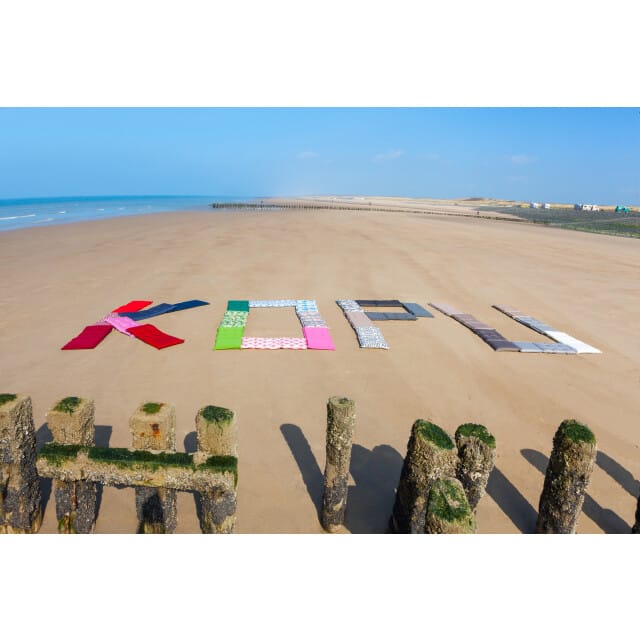Kopu Prisma Sierkussen 45x45 cm Set 4st - Antraciet