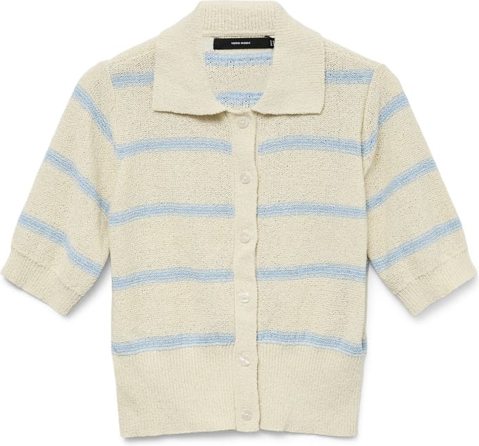 VERO MODA - VMCHERRY 2/4 POLONECK PULLOVER GA - Dames - Gebreide truien