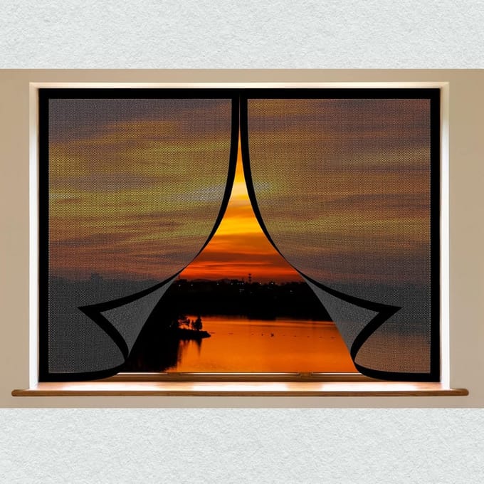 Magnetisch Hertzorgordijn voor Deuren en Ramen - 120 x 190 cm