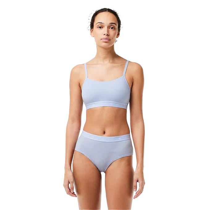 Lacoste Bralette met logo voor dames (Blauw)