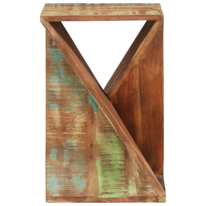 vidaXL - Bijzettafel - 35x35x55 - cm - massief - gerecycled - hout
