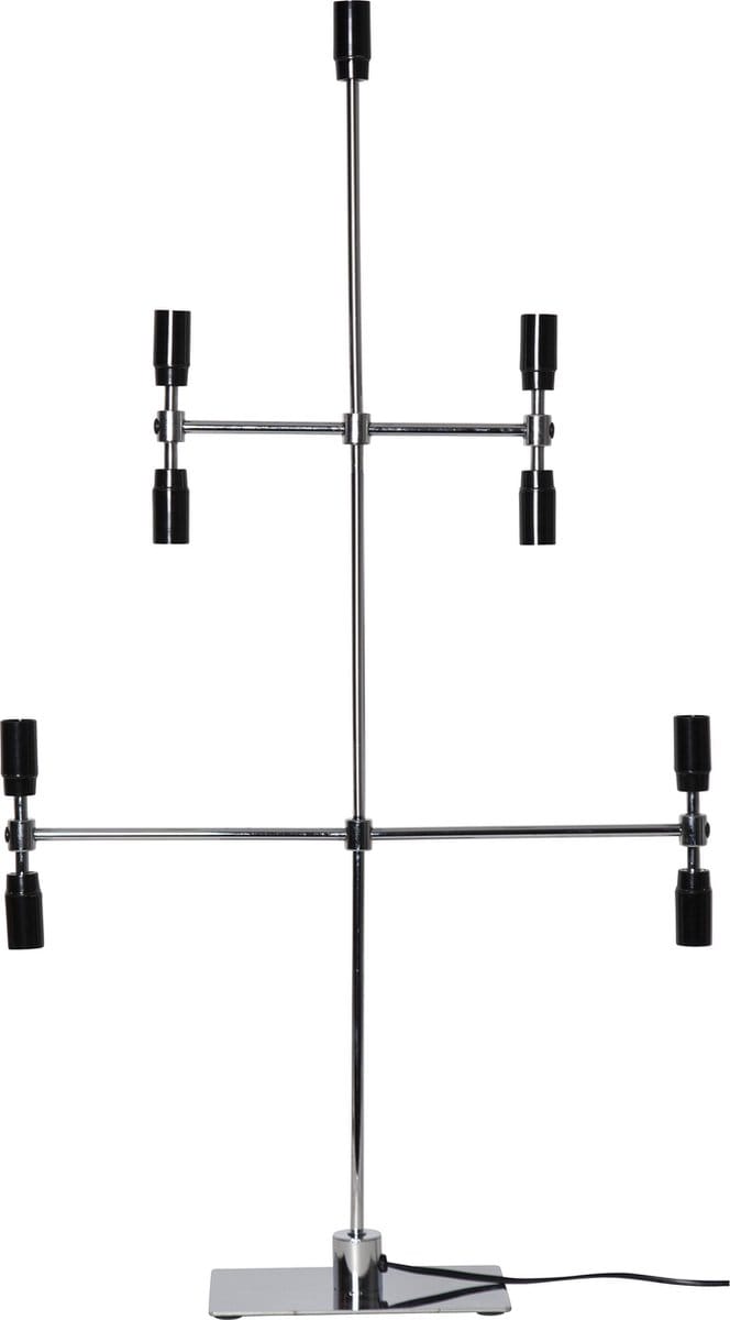Star Trading kandelaar 'Twice', 5-armig, 9-vlam, chroom, 91cm