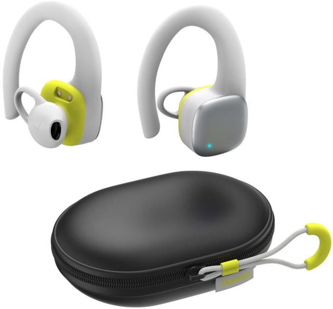 Hama On Ear koptelefoon Bluetooth Stereo Wit, Geel Oorbeugel Sport