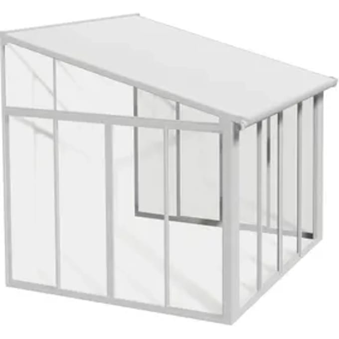 Palram - Canopia Serre, Veranda En Solarium Sanremo - Helder - Wit -314x300cm
