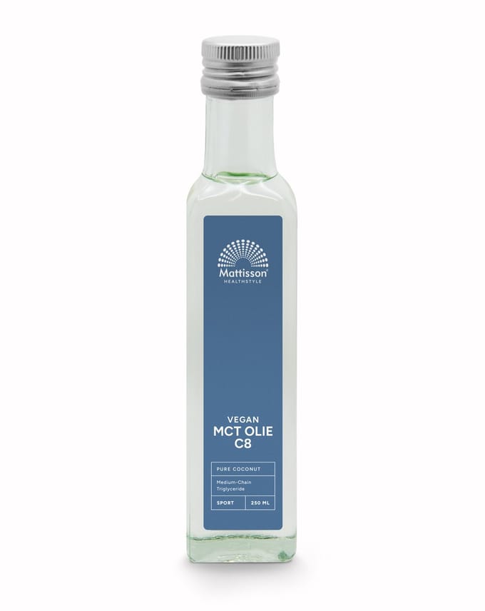Mattisson - MCT Olie C8 - 99% Caprylzuur - Vetzuren Vegan - 250 ml