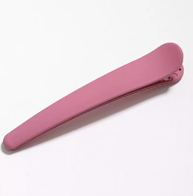 Emilie collection - haarclip - duckbill clips - candy roze - 2x