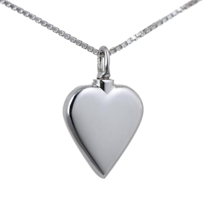 Ashanger zilver, model Hart. Met collier.