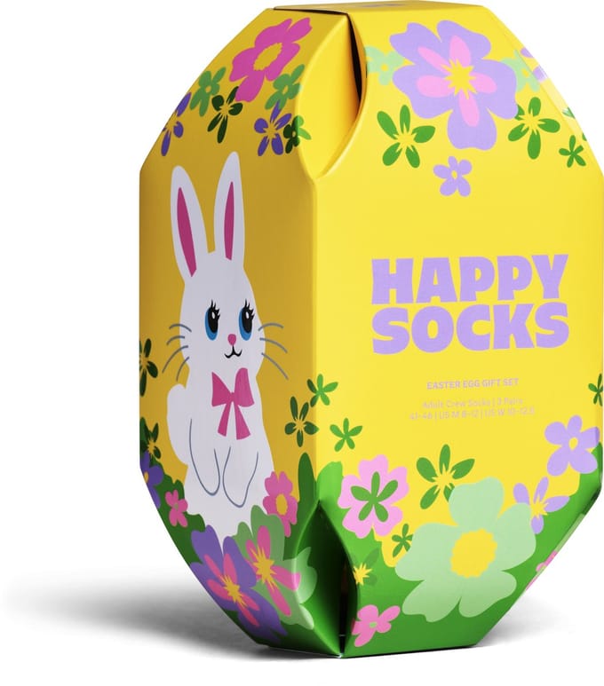 Happy Socks unisex giftbox 3P sokken easter multi