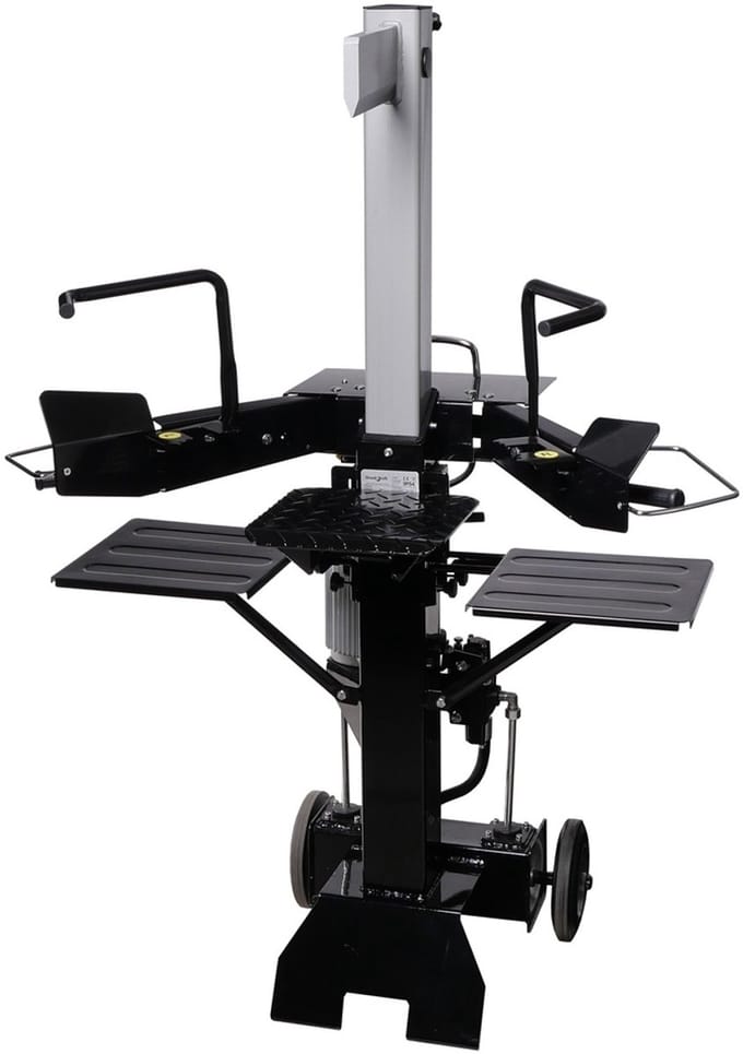 Houtklover 6 ton elektrisch verticaal