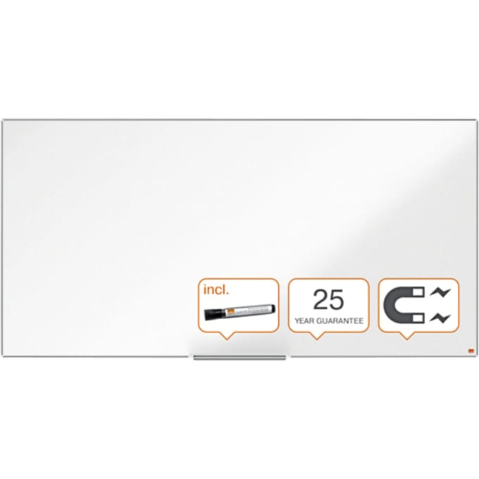 Nobo Impression Pro Magnetisch Whiteboard Emaille 1800x900mm - Inclusief Whiteboard Marker - Wit