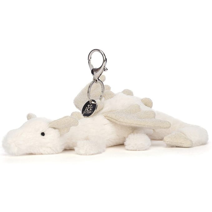 Jellycat bag charm Snow Dragon