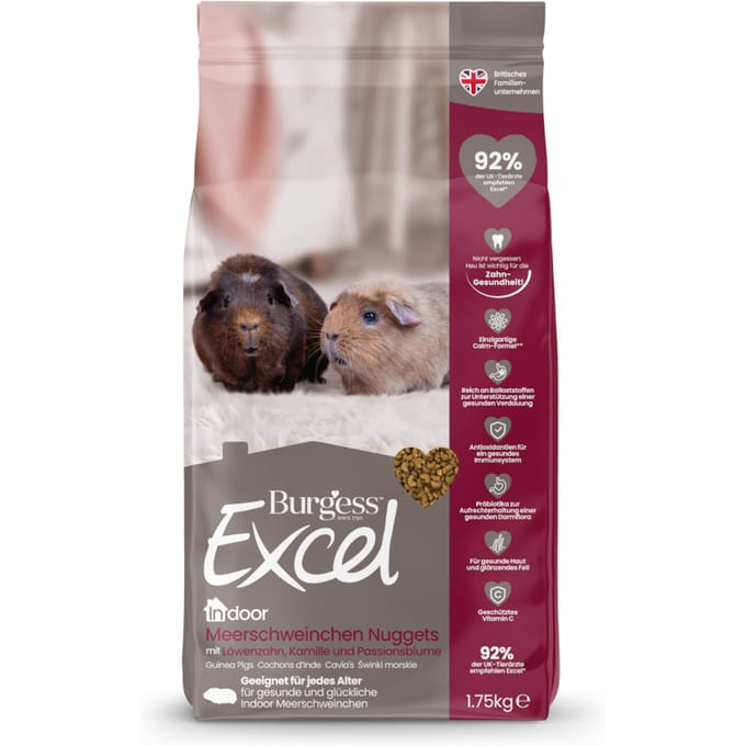 1.75kg Burgess Excel Indoor Cavia kleinveevoeder