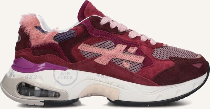 Premiata Sharky-d Sneakers - Suède - Dames - Rood - Maat 37