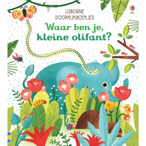 Waar Ben Je, Kleine Olifant? - Usborne Doorkijkboekjes