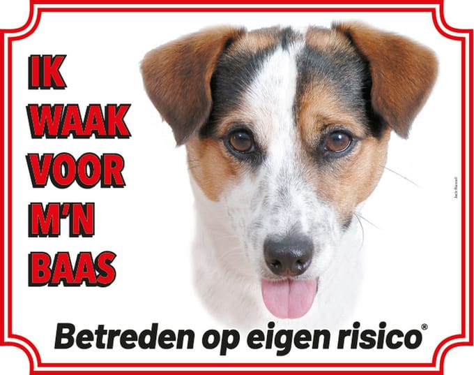 Waakbord 20 Jack Russel 20x25cm