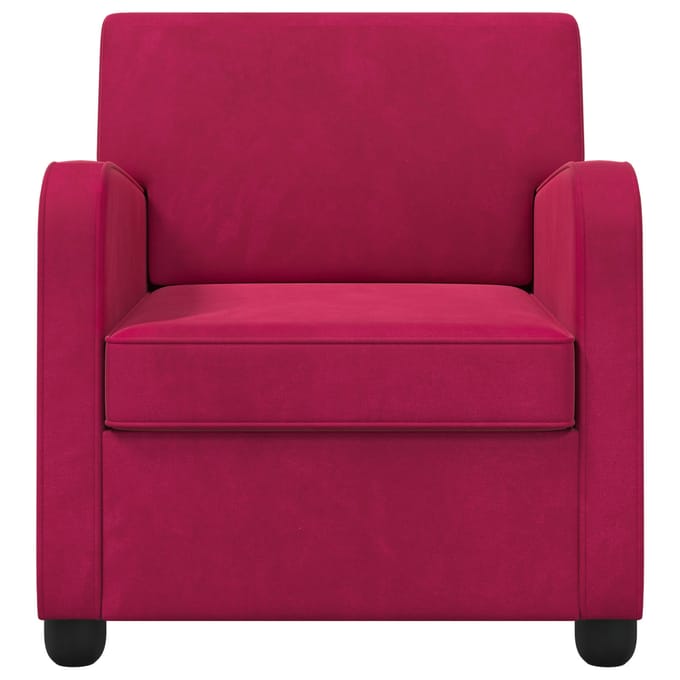 vidaXL - Fauteuil - Wijnrood - fluweel