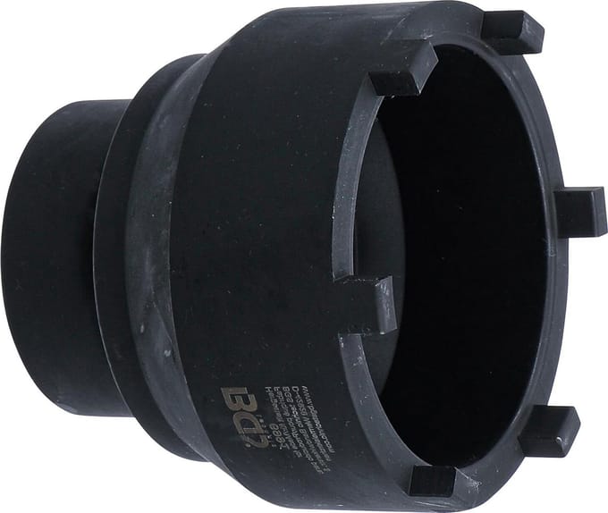 Achteras Dopsleutel - Groefmoer Sleutel - Vrachtwagen Onderhoud - Speciaal Profiel - 101 mm - Chroom