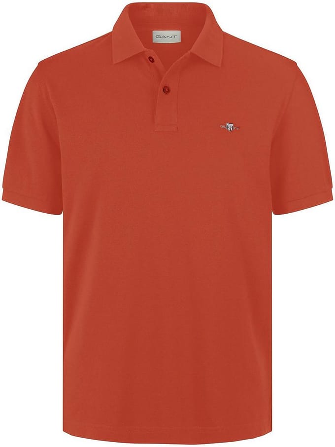 Poloshirt Van GANT oranje