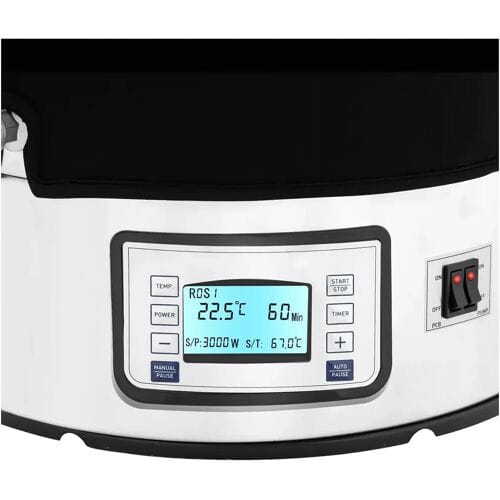 Royal Catering Brouwketel met isolatie - 60 L - 3000 W - 10 - 100 °C - RVS - LCD display - Timer 10012889