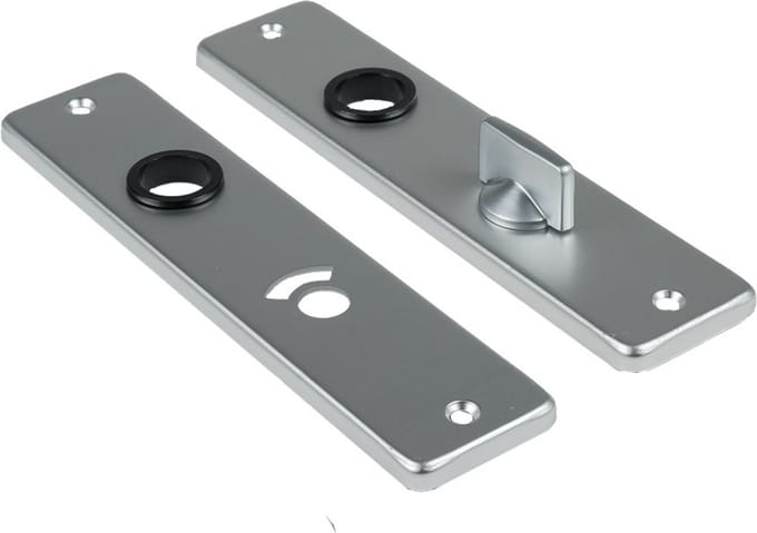 Ami Kortschild - 165x38x6,5mm - WC55/8 - aluminium F-2