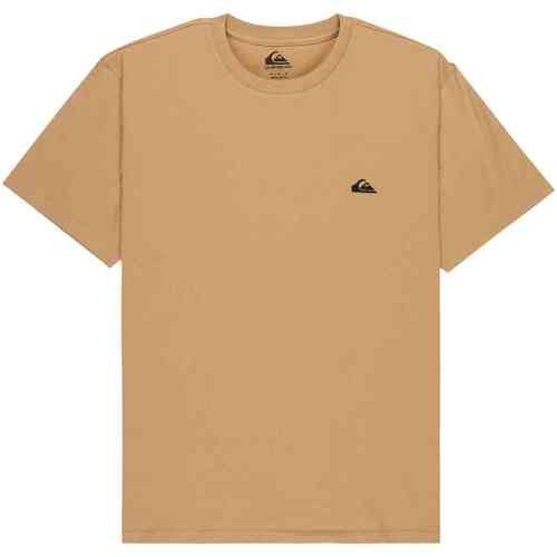 Quiksilver Basic T-shirt Met Korte Mouwen Bruin S Man