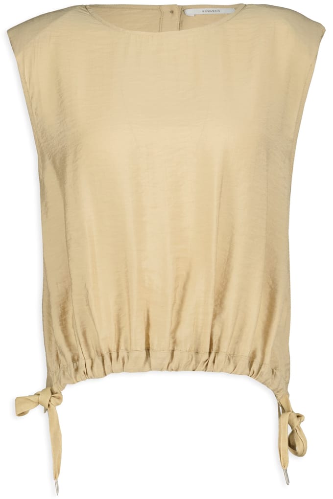 Humanoid Elijah Coconut Maat: M | Mouwloze Tops Outlet | Dames | Beige