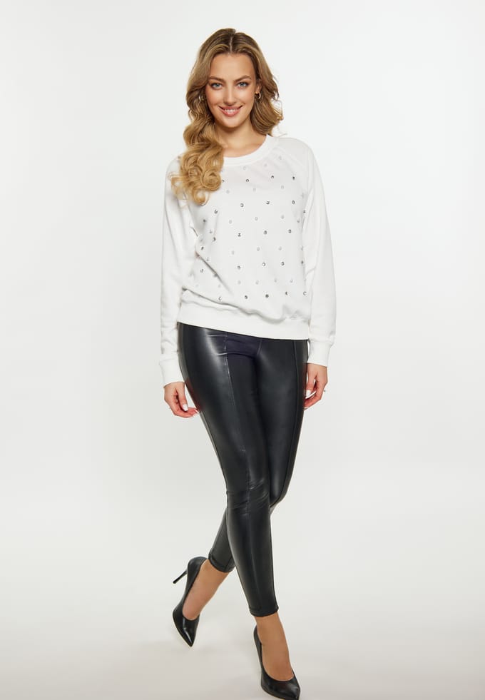 Faina Sweatshirt Dames wit