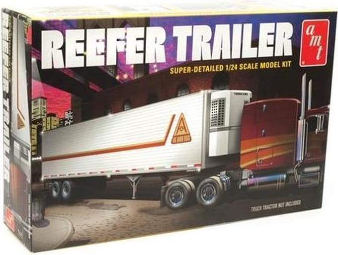 AMT Modelbouwpakket Militaire voertuigen - 1170 Reefer Semi Trailer Plastic - 1:24 - Modelbouw