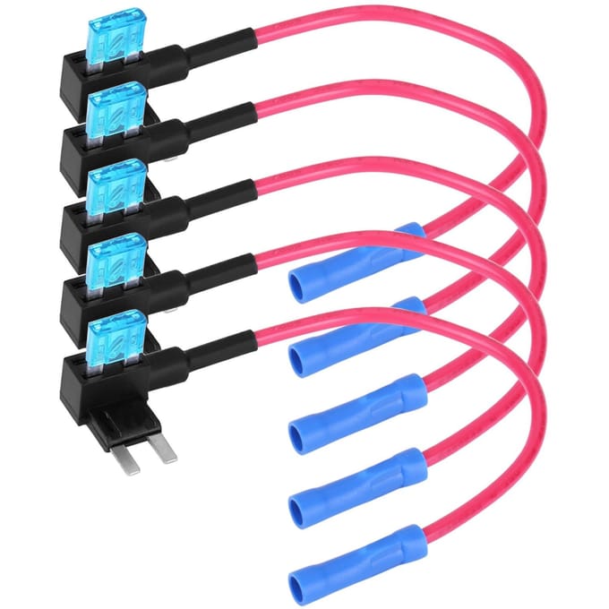 5 stuks auto zekeringkraanadapter mini ATM-bladzekeringenhouder Small black