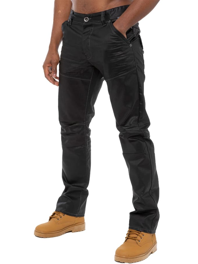 Enzo Denim Jeans Rechte Pijp - Zwart Gecoat