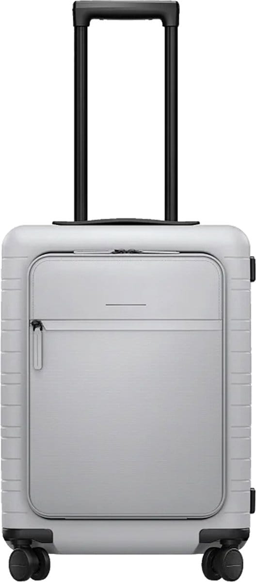 Horizn Studios met laptopvak Essential M5 Cabin Trolley Light Quartz Grey Lichtgrijs 55cm