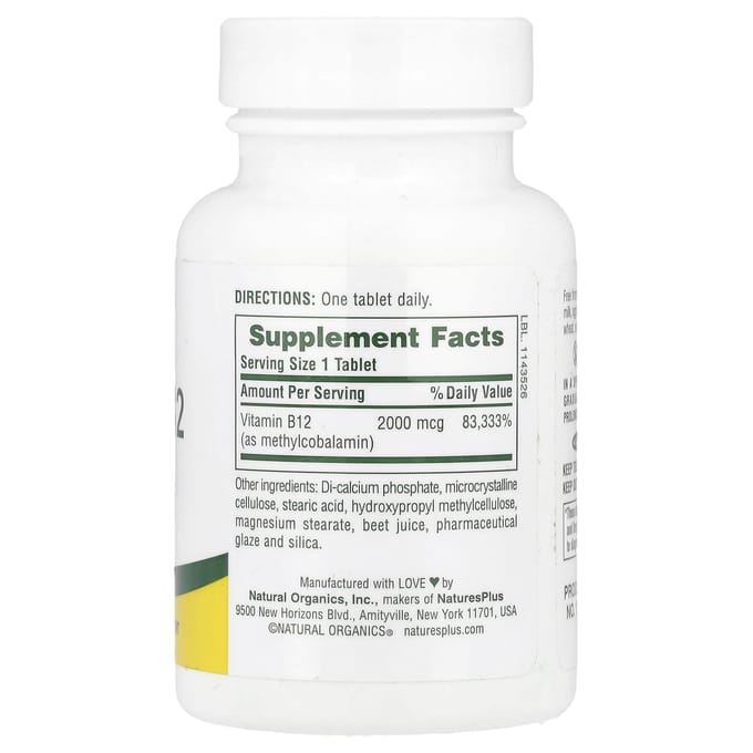Western Vitamine B12, 2.000Mcg, 60 Tabletten
