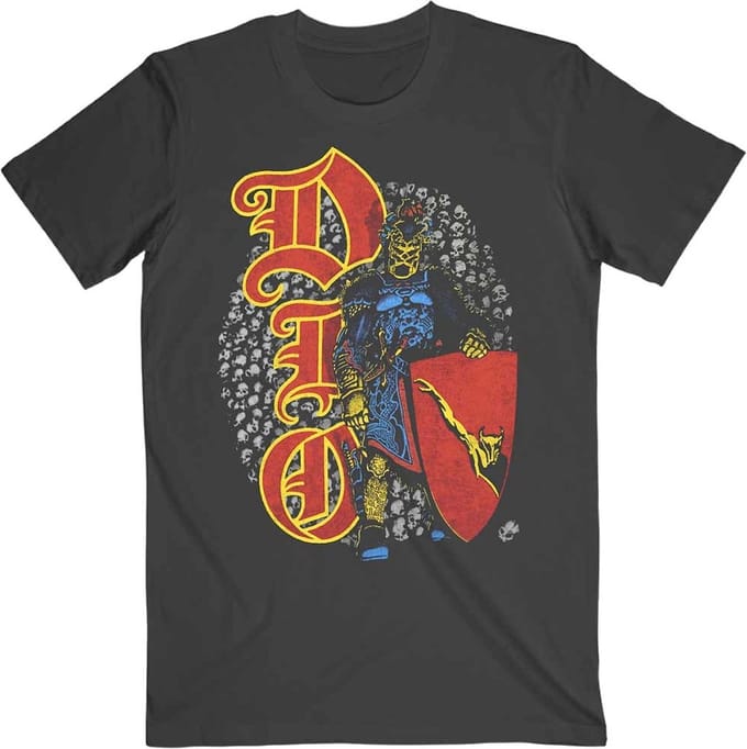 Dio - Skull Warrior Heren T-shirt - L - Zwart